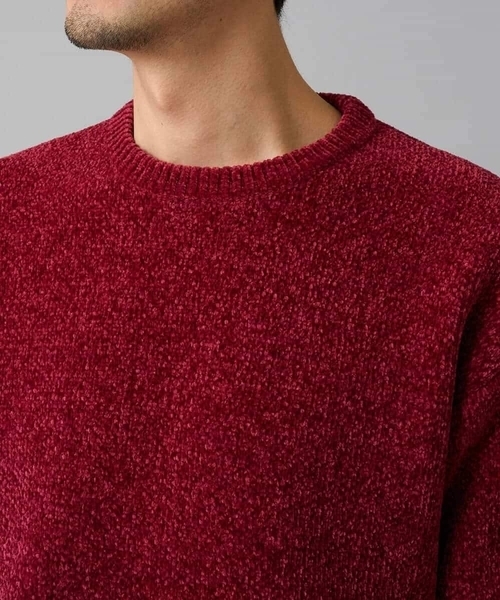 a.v.v(アーヴェヴェ)の「【手洗い】モールクルーネックニット(ニット/セーター・メンズ・チャコールグレー/ベージュ/レッド・48/50/46)」の15枚目の写真
