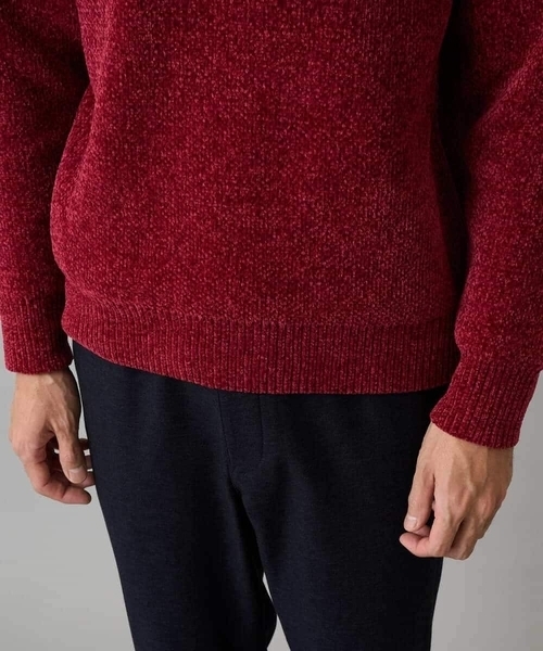 a.v.v(アーヴェヴェ)の「【手洗い】モールクルーネックニット(ニット/セーター・メンズ・チャコールグレー/ベージュ/レッド・48/50/46)」の17枚目の写真