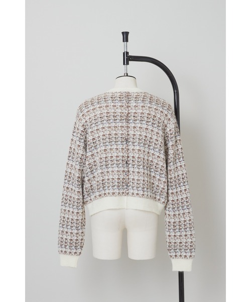 SHINYAKOZUKA（シンヤコヅカ）の「ASSUMED TWEED SUIT（カーディガン/ボレロ・メンズ・マルチ/ブラック・MEDIUM）」の6枚目の写真