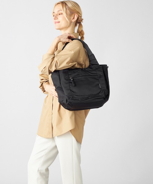 MONICA（モニカ）の「【MONICA】ラウンド2WAYトートバッグ（トートバッグ・レディース・ブラック/ライトグレー/グリーン/カーキ/ダークグレー・FREE）」の2枚目の写真