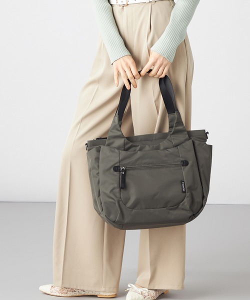 MONICA（モニカ）の「【MONICA】ラウンド2WAYトートバッグ（トートバッグ・レディース・ブラック/ライトグレー/グリーン/カーキ/ダークグレー・FREE）」の20枚目の写真