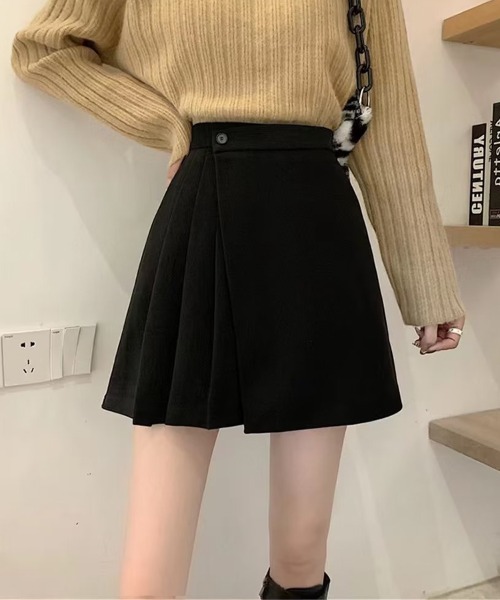 SallyLunn（サリーラン）の「ラップミニスカート（スカート・レディース・ブラック/ブラウン・LARGE/MEDIUM）」の7枚目の写真