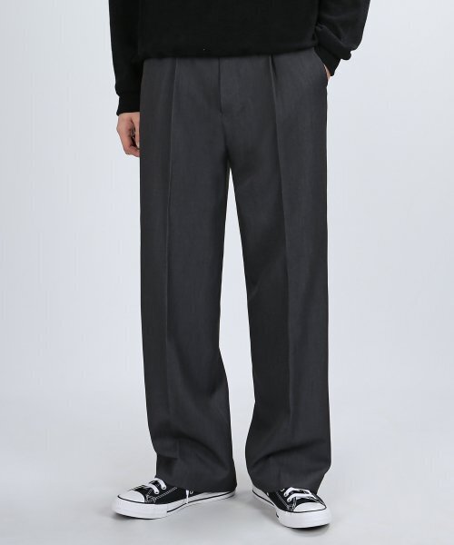 VERYVAIN(ベリベーン)の「ONETUCK WIDE SLACKS (GRAY)(スラックス・メンズ・その他・SMALL/MEDIUM/LARGE)」の1枚目の写真