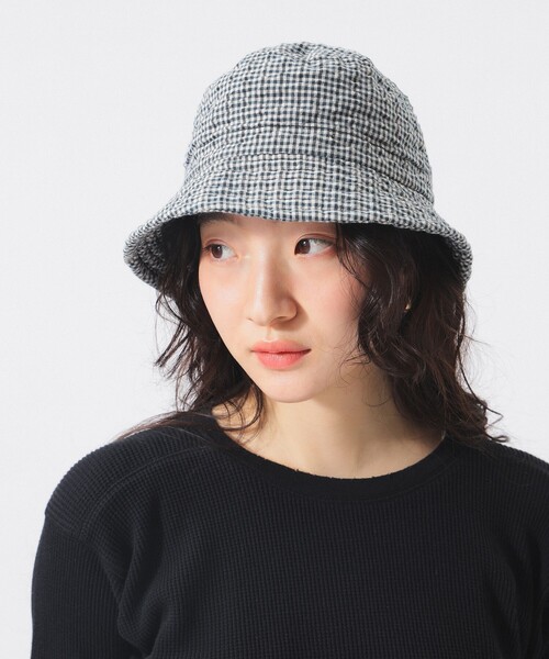 DECHO（デコー）の「【別注】DECHO / リバーシブル ハット（ハット・レディース・ブラウン/ネイビー・ONE SIZE）」の3枚目の写真
