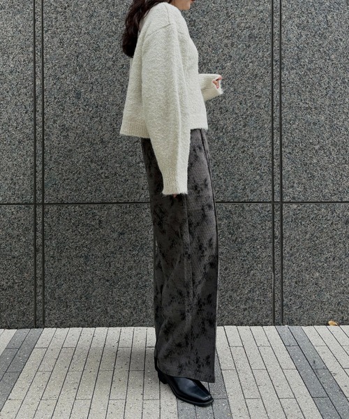 &g'aime(アンジェム)の「【&g'aime 】ラメシャギーニット Lame Shaggy Knit(ニット/セーター・レディース・グレー/アイボリー/ベージュ・FREE)」の11枚目の写真