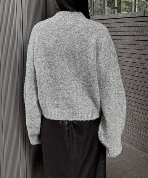 &g'aime(アンジェム)の「【&g'aime 】ラメシャギーニット Lame Shaggy Knit(ニット/セーター・レディース・グレー/アイボリー/ベージュ・FREE)」の18枚目の写真