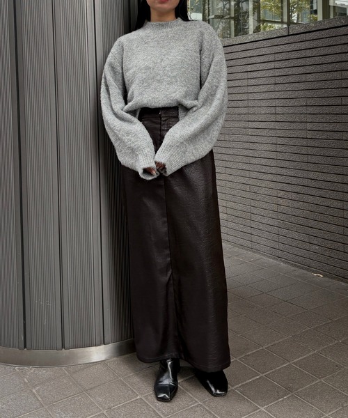 &g'aime(アンジェム)の「【&g'aime 】ラメシャギーニット Lame Shaggy Knit(ニット/セーター・レディース・グレー/アイボリー/ベージュ・FREE)」の20枚目の写真