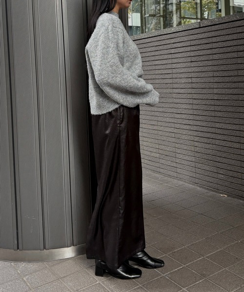 &g'aime(アンジェム)の「【&g'aime 】ラメシャギーニット Lame Shaggy Knit(ニット/セーター・レディース・グレー/アイボリー/ベージュ・FREE)」の21枚目の写真