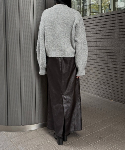&g'aime(アンジェム)の「【&g'aime 】ラメシャギーニット Lame Shaggy Knit(ニット/セーター・レディース・グレー/アイボリー/ベージュ・FREE)」の22枚目の写真