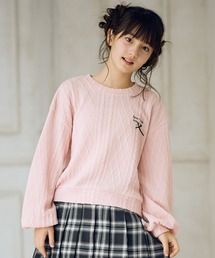 Amourire girl（アムリールガール）の「ニットソーボリューム袖プルオーバー（ニット/セーター）」