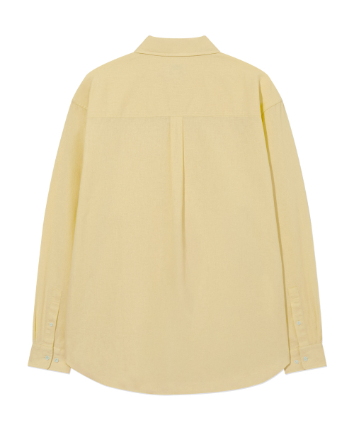COVERNAT(カバーナット)の「ルーズフィットリネンシャツイエロー(シャツ/ブラウス・レディース・その他・SMALL/MEDIUM/LARGE/X-LARGE)」の3枚目の写真