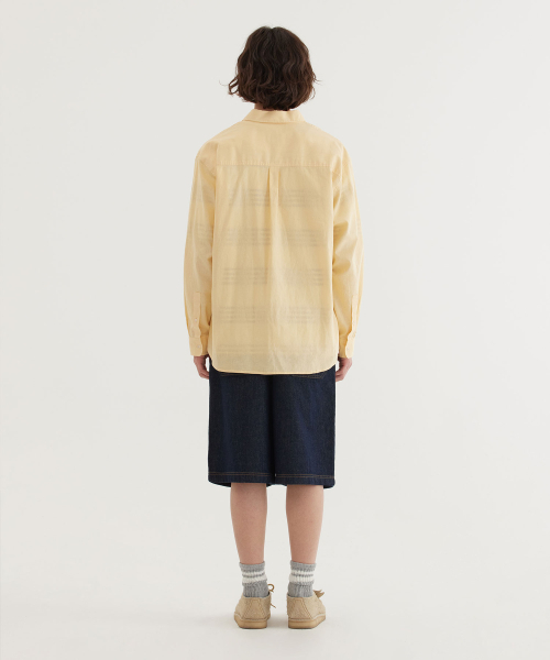 COVERNAT(カバーナット)の「ルーズフィットリネンシャツイエロー(シャツ/ブラウス・レディース・その他・SMALL/MEDIUM/LARGE/X-LARGE)」の6枚目の写真