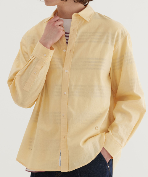COVERNAT(カバーナット)の「ルーズフィットリネンシャツイエロー(シャツ/ブラウス・レディース・その他・SMALL/MEDIUM/LARGE/X-LARGE)」の7枚目の写真