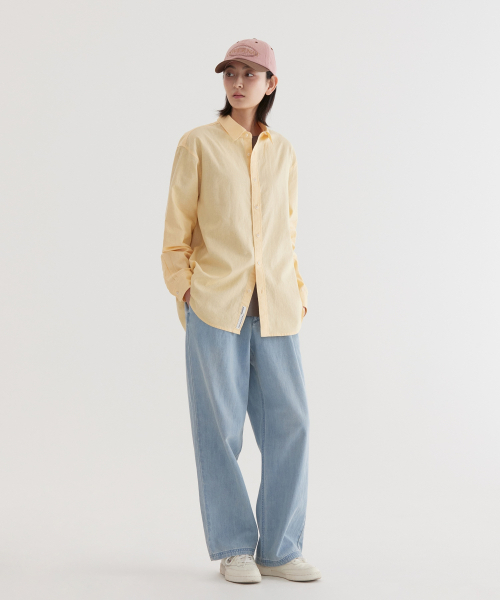 COVERNAT(カバーナット)の「ルーズフィットリネンシャツイエロー(シャツ/ブラウス・レディース・その他・SMALL/MEDIUM/LARGE/X-LARGE)」の9枚目の写真