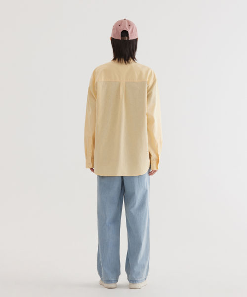 COVERNAT(カバーナット)の「ルーズフィットリネンシャツイエロー(シャツ/ブラウス・レディース・その他・SMALL/MEDIUM/LARGE/X-LARGE)」の10枚目の写真