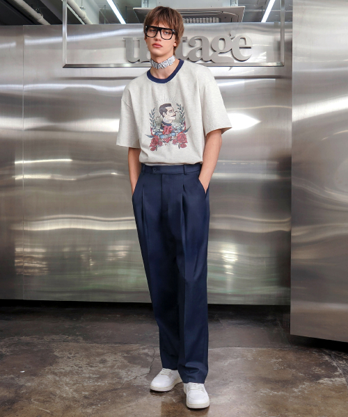 UNTAGE（アンテージ）の「オールドスクールプリントリンガーティーシャツ[Banny(UNISEX)]_UTT-ST16（Tシャツ/カットソー・メンズ・その他・MEDIUM/LARGE）」の2枚目の写真