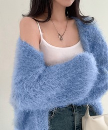 blackdia ocean（ブラックダイヤオーシャン）の「blackdia ocean ふわふわ シャギーニット カーディガン（カーディガン/ボレロ）」