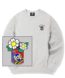 DAISY CAN VASE LOGO クルーネック - ホワイト