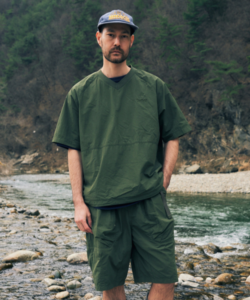 CN BACK POCKET PULLOVER SHORT SLEEVE OLIVE_FQ2KT64U