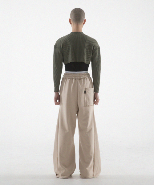 その他 SALSATION Drop Crotch Pants Sand L SIZE SIX COLON NINETEEN GEOMETRY PANTS - SAND（スウェットパンツ