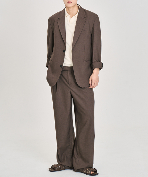 PRAIRIE(KR)（プレーリー）の「エアフロー ルーズフィット スラックス (ブラウン)（スラックス・メンズ・ブラウン・SMALL/MEDIUM/LARGE）」の5枚目の写真