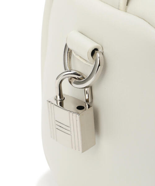 FREE'S MART（フリーズマート）の「◆スクエアワンハンドルバッグ（ハンドバッグ・レディース・ブラック/ホワイト・ﾌﾘ-）」の4枚目の写真