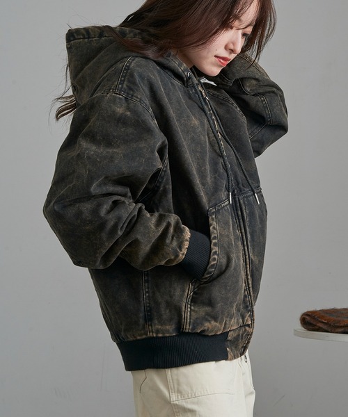 UNIVERSAL OVERALL（ユニバーサルオーバーオール）の「【UNIVERSAL OVERALL】U2531425 Hoodie Jacket（その他アウター・メンズ・ブラウン/ブラック・S/L/XL/M）」の8枚目の写真