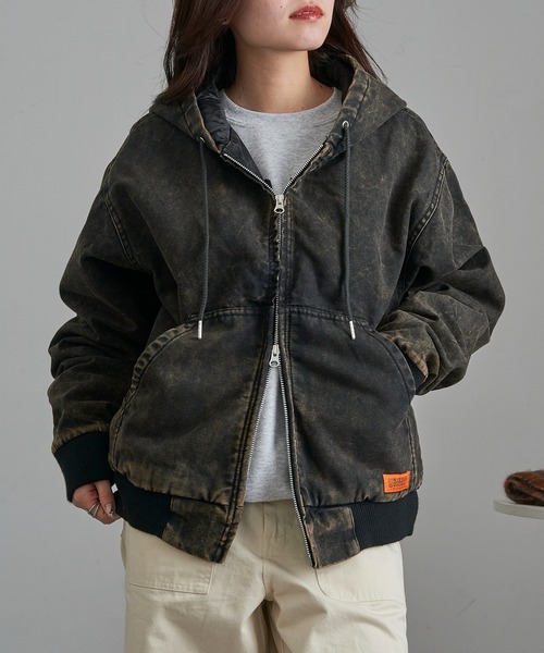 UNIVERSAL OVERALL（ユニバーサルオーバーオール）の「【UNIVERSAL OVERALL】U2531425 Hoodie Jacket（その他アウター・メンズ・ブラウン/ブラック・S/L/XL/M）」の5枚目の写真