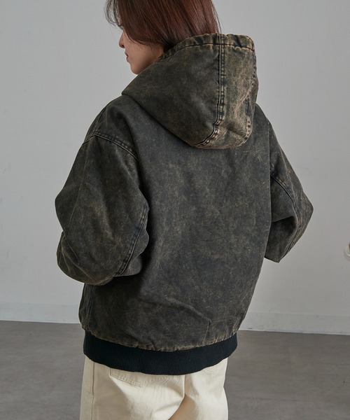 UNIVERSAL OVERALL（ユニバーサルオーバーオール）の「【UNIVERSAL OVERALL】U2531425 Hoodie Jacket（その他アウター・メンズ・ブラウン/ブラック・S/L/XL/M）」の10枚目の写真