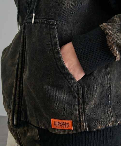 UNIVERSAL OVERALL（ユニバーサルオーバーオール）の「【UNIVERSAL OVERALL】U2531425 Hoodie Jacket（その他アウター・メンズ・ブラウン/ブラック・S/L/XL/M）」の12枚目の写真