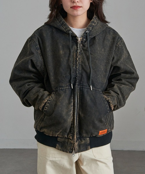 UNIVERSAL OVERALL（ユニバーサルオーバーオール）の「【UNIVERSAL OVERALL】U2531425 Hoodie Jacket（その他アウター・メンズ・ブラウン/ブラック・S/L/XL/M）」の6枚目の写真