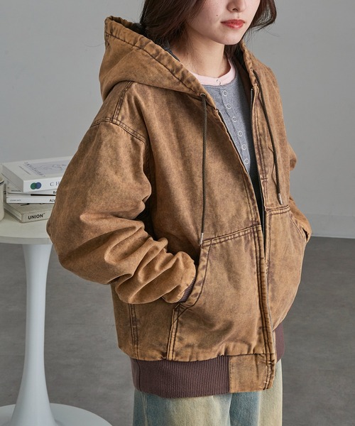 UNIVERSAL OVERALL（ユニバーサルオーバーオール）の「【UNIVERSAL OVERALL】U2531425 Hoodie Jacket（その他アウター・メンズ・ブラウン/ブラック・S/L/XL/M）」の22枚目の写真