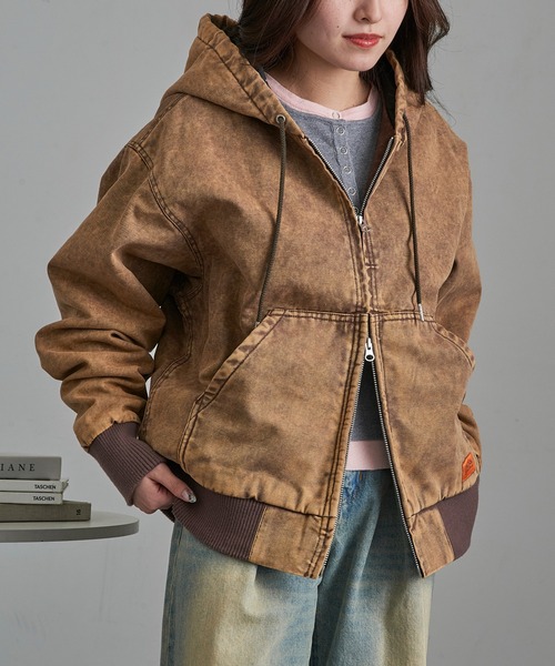 UNIVERSAL OVERALL（ユニバーサルオーバーオール）の「【UNIVERSAL OVERALL】U2531425 Hoodie Jacket（その他アウター・メンズ・ブラウン/ブラック・S/L/XL/M）」の19枚目の写真