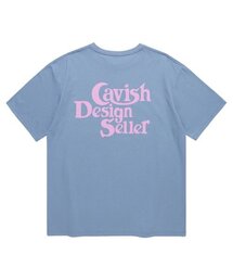 Cavish（カビシ）の「SELLER LOGO SS TEE SKY BLUE(CV2BMMT500A)（Tシャツ/カットソー・メンズ）」