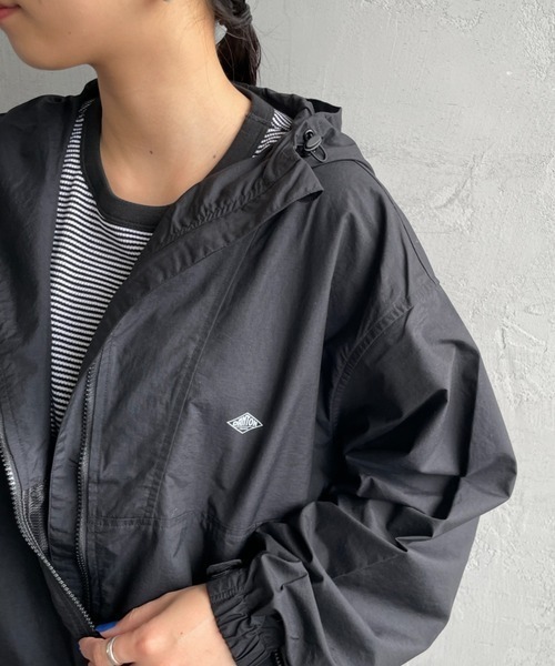 DANTON（ダントン）の「[DANTON/ダントン] ショート丈 フード付きナイロンジャケット（その他アウター・レディース・グレイッシュベージュ/ブラック・M/S）」の14枚目の写真