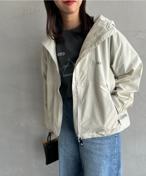 DANTON（ダントン）の「[DANTON/ダントン] ショート丈 フード付きナイロンジャケット（その他アウター・レディース・グレイッシュベージュ/ブラック・M/S）」の17枚目の写真