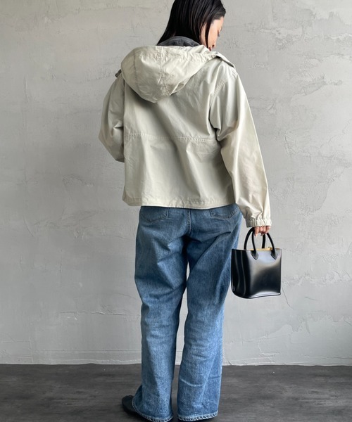 DANTON（ダントン）の「[DANTON/ダントン] ショート丈 フード付きナイロンジャケット（その他アウター・レディース・グレイッシュベージュ/ブラック・M/S）」の22枚目の写真