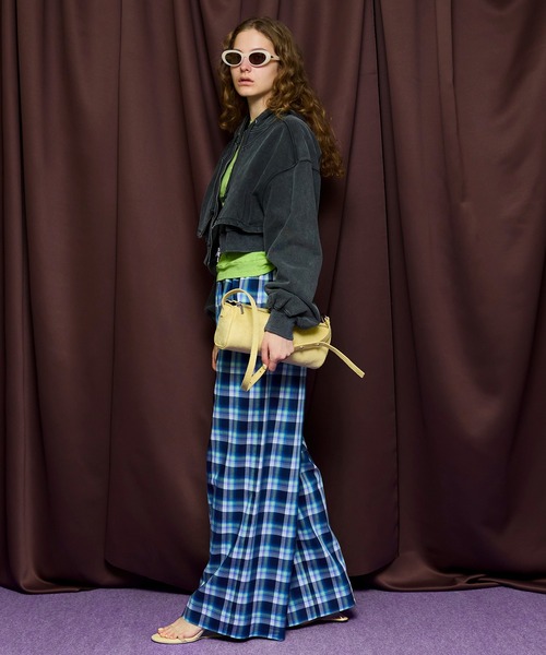 MAISON SPECIAL（メゾンスペシャル）の「Multi-Color Easy Check Pants/マルチカラーイージーチェックパンツ（その他パンツ・レディース・ピンク/ホワイト/オレンジ/イエロー/ネイビー・38/36）」の6枚目の写真