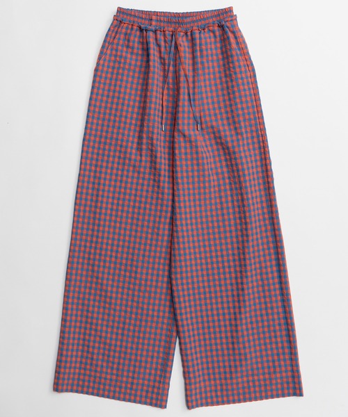 MAISON SPECIAL（メゾンスペシャル）の「Multi-Color Easy Check Pants/マルチカラーイージーチェックパンツ（その他パンツ・レディース・ピンク/ホワイト/オレンジ/イエロー/ネイビー・38/36）」の15枚目の写真