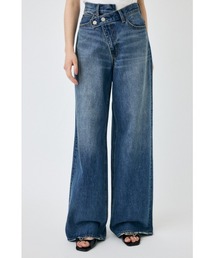 MOUSSY（マウジー）の「CROSS WAIST WIDE STRAIGHT / クロスウエストワイドストレート（デニムパンツ）」