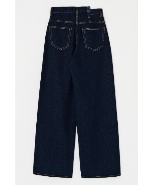 MOUSSY クロスウエストワイドストレートデニム サイズ2 CROSS WAIST WIDE STRAIGHT / クロスウエストワイドストレート（デニム