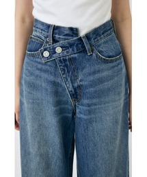 MOUSSY（マウジー）の「CROSS WAIST WIDE STRAIGHT / クロスウエストワイドストレート（デニムパンツ）」