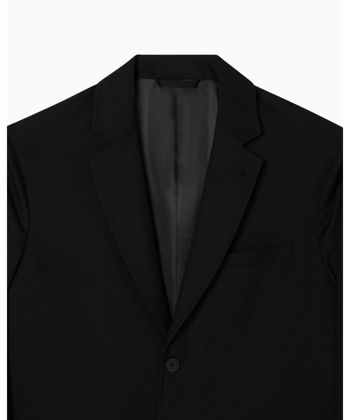 ARMANI EXCHANGE（アルマーニエクスチェンジ）の「【A|X アルマーニ エクスチェンジ】ウールミックス シングルブレストジャケット（テーラードジャケット・メンズ・ブラック・34inch/36/38/40/42）」の3枚目の写真