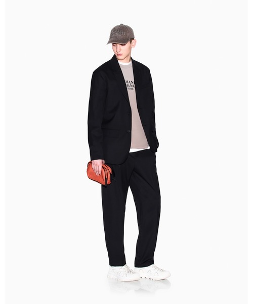 ARMANI EXCHANGE（アルマーニエクスチェンジ）の「【A|X アルマーニ エクスチェンジ】ウールミックス シングルブレストジャケット（テーラードジャケット・メンズ・ブラック・34inch/36/38/40/42）」の4枚目の写真