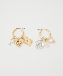 SLY | HOOP CHARM P/EARRING フープ チャーム ピアス(ピアス（両耳用）)