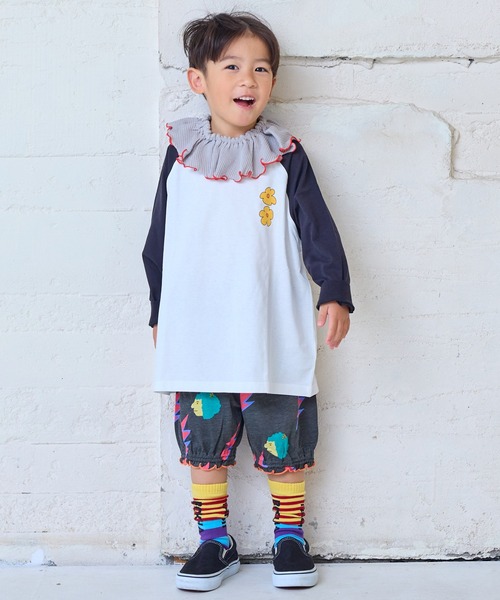 Life Support Products（ライフサポートプロダクツ）の「前後プリントラグランロンティ（Tシャツ/カットソー・キッズ・ホワイト/ピンク/ブルー/ブラック・80/90/95/100/110/120/130/140/150）」の11枚目の写真