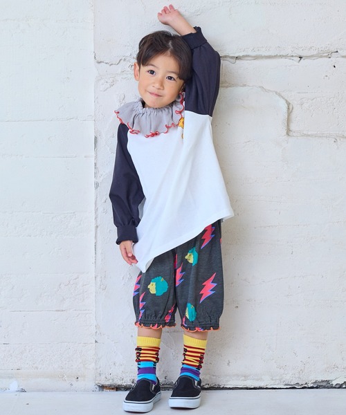 Life Support Products（ライフサポートプロダクツ）の「前後プリントラグランロンティ（Tシャツ/カットソー・キッズ・ホワイト/ピンク/ブルー/ブラック・80/90/95/100/110/120/130/140/150）」の12枚目の写真