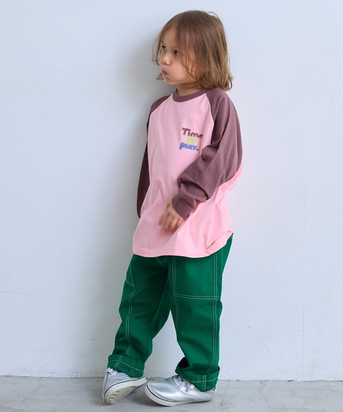 Life Support Products（ライフサポートプロダクツ）の「前後プリントラグランロンティ（Tシャツ/カットソー・キッズ・ホワイト/ピンク/ブルー/ブラック・80/90/95/100/110/120/130/140/150）」の22枚目の写真