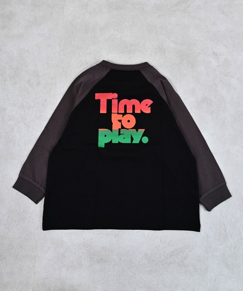 Life Support Products（ライフサポートプロダクツ）の「前後プリントラグランロンティ（Tシャツ/カットソー・キッズ・ホワイト/ピンク/ブルー/ブラック・80/90/95/100/110/120/130/140/150）」の6枚目の写真