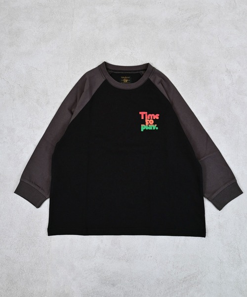 Life Support Products（ライフサポートプロダクツ）の「前後プリントラグランロンティ（Tシャツ/カットソー・キッズ・ホワイト/ピンク/ブルー/ブラック・80/90/95/100/110/120/130/140/150）」の5枚目の写真